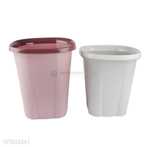 Factory price simple trash can plastic living room toilet paper basket