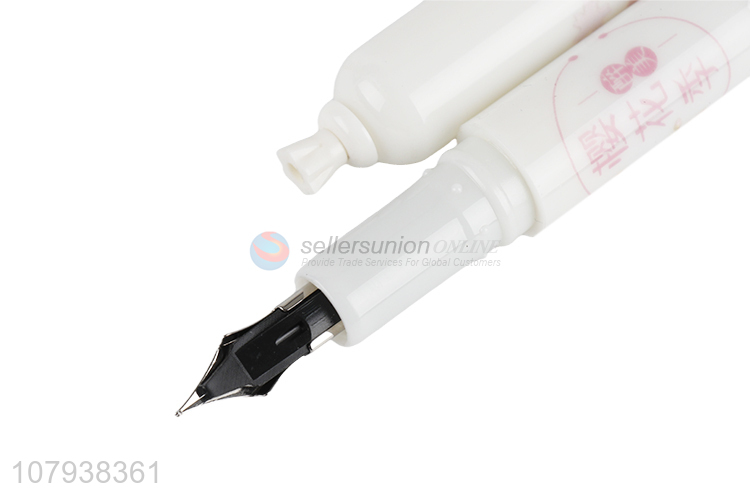 New style white creative candy pen student calligraphy writing pen