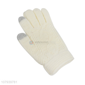 Best Selling Fashion Winter Warm Gloves Ladies Knitted Glove