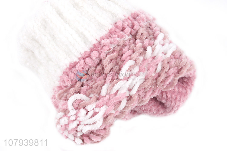 New Style Winter Knitted Gloves Fashion Mitten For Women