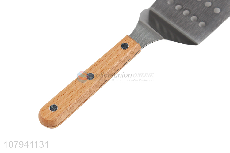 Wholesale steak spatula baking tool pancake spatula with wooden handle