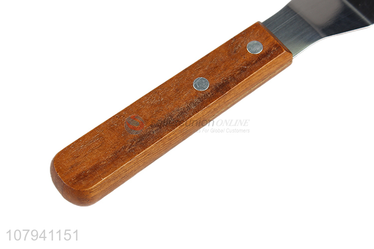 New style wooden handle stainless steel beef pizza shovel wholesale