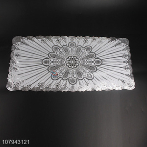 China factory silver pvc pressed vinyl metallic placemats wholesale