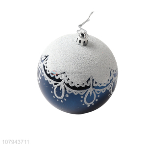 Yiwu wholesale blue glitter Christmas ball party Christmas tree pendant