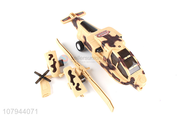 Factory direct sale yellow electric universal music toy airplane