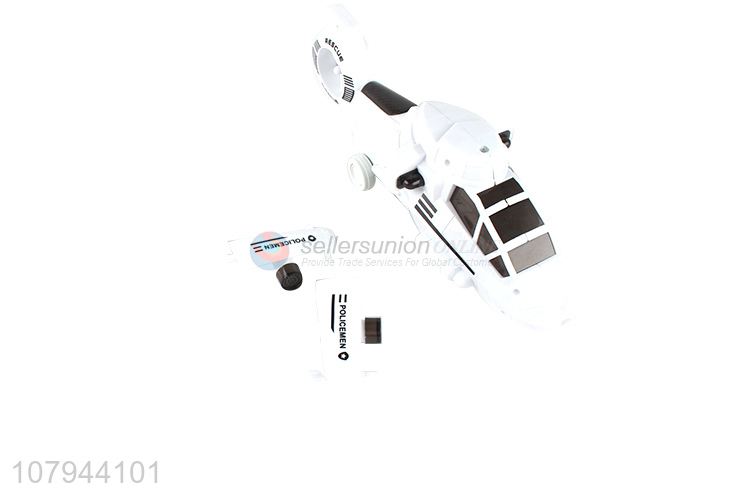 Yiwu wholesale white plastic universal music toy airplane
