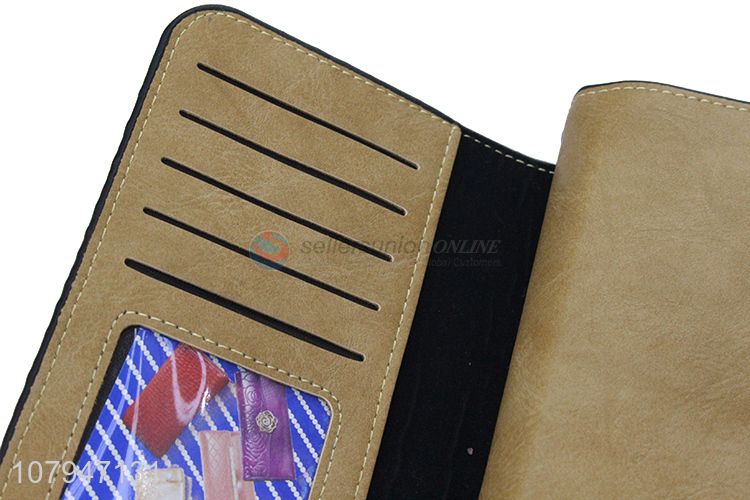 Best quality long style card holder fashion wallet wholesale