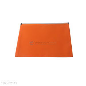 Wholesale custom logo plastic waterproof ziplock file bag documents pouch