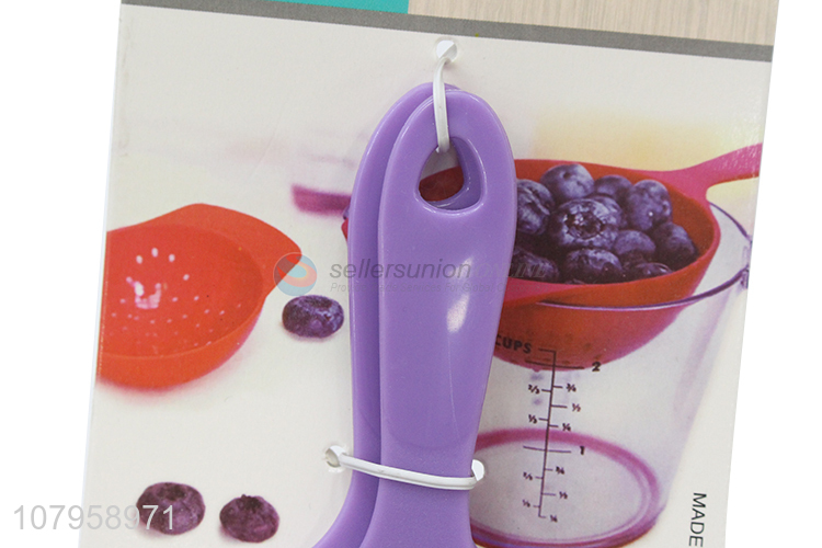 Best selling multicolor colander measuring cup kitchen baking tool