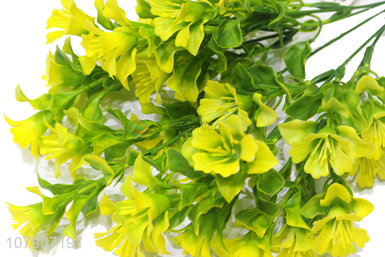 Yiwu Market Yellow Lily Home Furnishing Simulation Plant Decoration