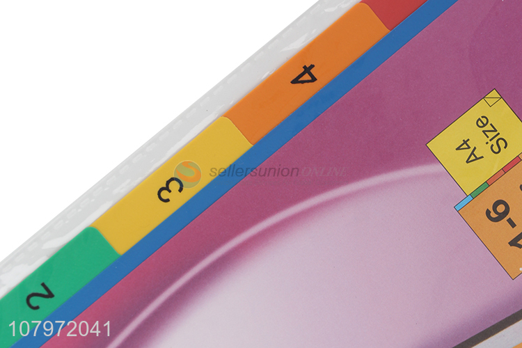 China factory paper color index dividers with top quality
