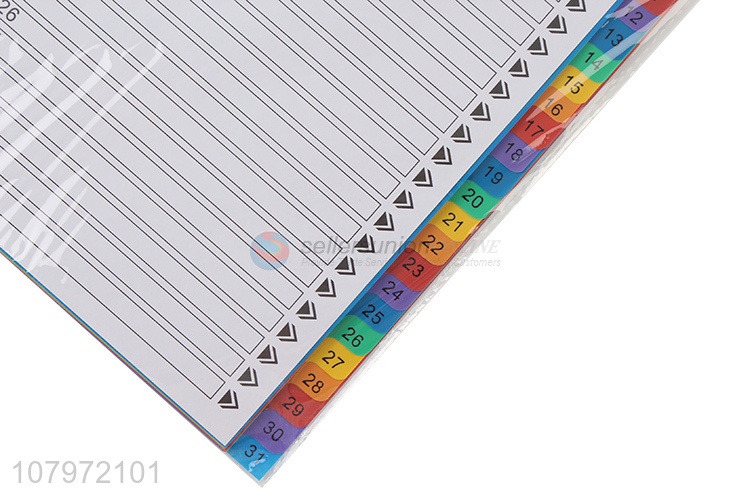 Good selling paper color file index dividers for school and office