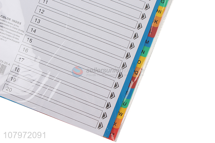 Wholesale from china color paper index dividers with cheap price