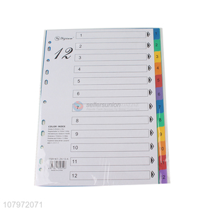 Wholesale paper cardboard file dividers index document paper divider