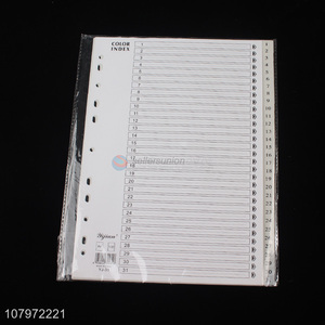 Best price white paper index divider index cards subject dividers