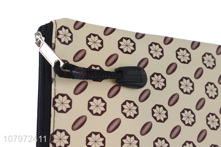 New arrival flower pattern fashion file document storage bag for sale