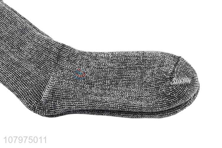 Online wholesale men winter anti-slip floor socks acrylic crew socks