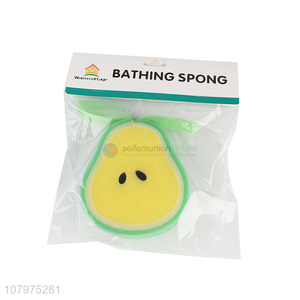 High quality pear shape baby bath sponge bathroom product