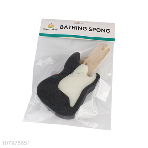 Top product guitar shape children kids bath sponge for baby