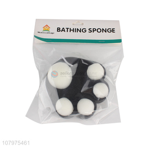 Wholesale cute bear claw shape baby bath sponge bathroom product