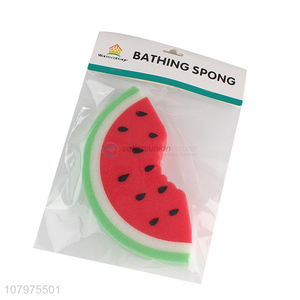 China supplier watermelon shape shower bath sponge body scrubber