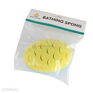 Online wholesale oval shape bath sponge kids shower sponge