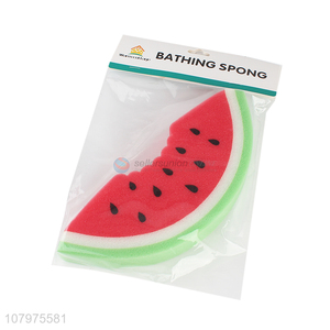 China factory watermelon shape bath sponge kids shower sponge