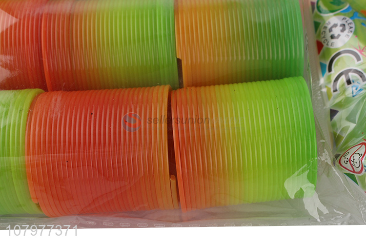 Best quality durable magic folding rainbow circle spring toys
