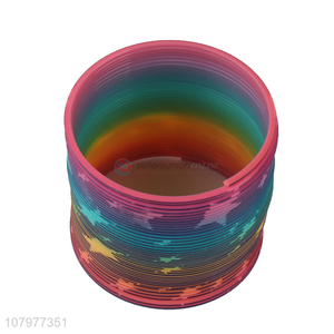 Popular product creative custom rainbow circle spring toys