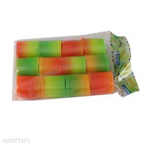 Best quality durable magic folding rainbow circle spring toys