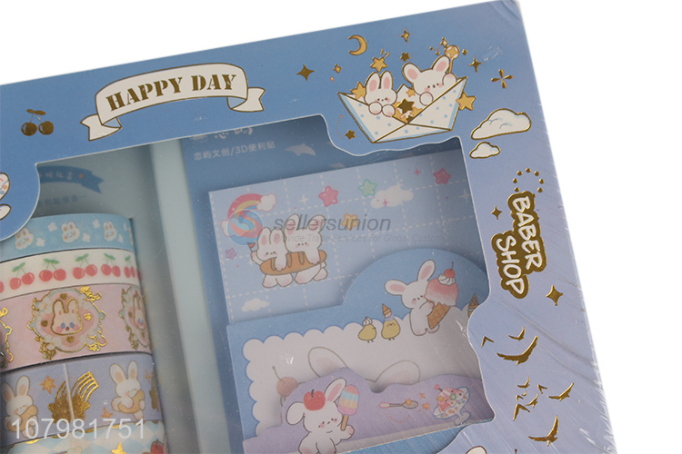 Factory wholesale cartoon decoration japanese washi tape and stickers set