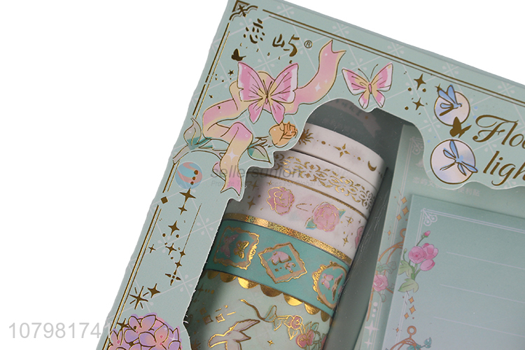 Yiwu wholesale delicate design color printed decoration wahi tape