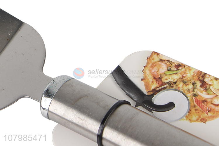 Top product stainless steel teppanyaki turner slotted pancake spatula