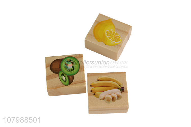 Yiwu wholesale 101pieces fruits pattern educational building blocks toys