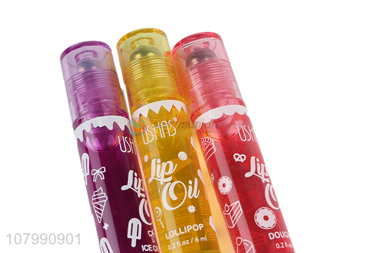 Hot sale clear hydrating nourishing  roll-on lip oil for lip treatment