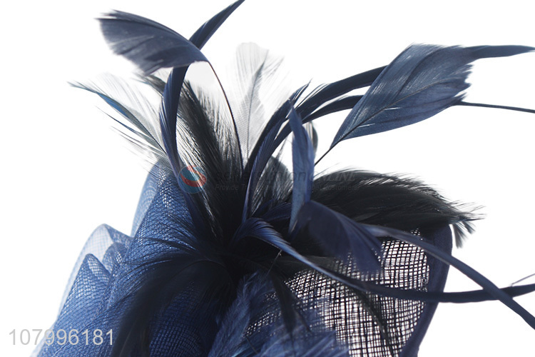 Factory price flower fascinator top hat hair clip for cocktail party headwear