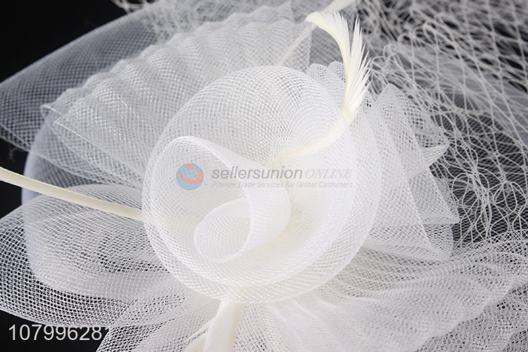 Top product elegant fascinator top hat fascinator hairpin for bridal headwear