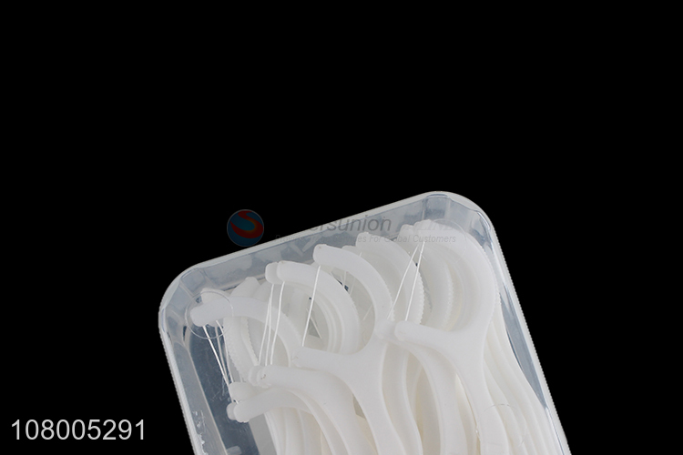 New arrival plastic boxed dental floss household cleaning toothpicks