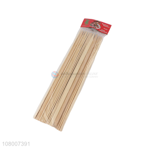 Hot selling natural bamboo hot dog sticks barbecue sticks