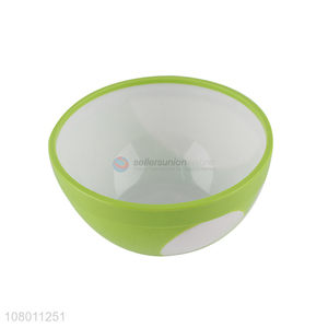 Factory wholesale green plastic <em>bowl</em> kitchen rice <em>bowl</em>