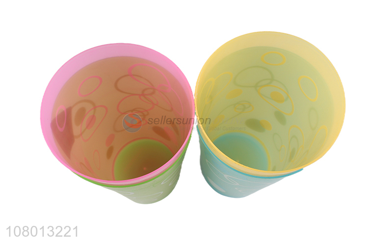 Good wholesale price multicolor plastic water cup mouthwash cup