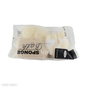 High quality soft shower body bath sponge set wholesale