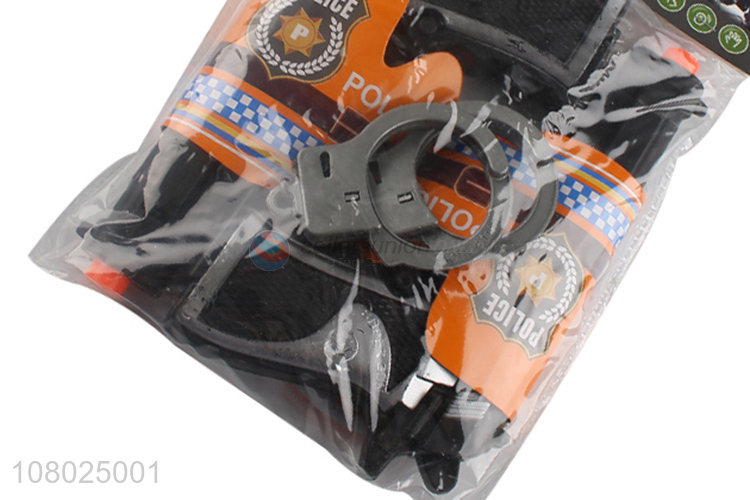 China factory plastic police set handcuffs toys educational toys