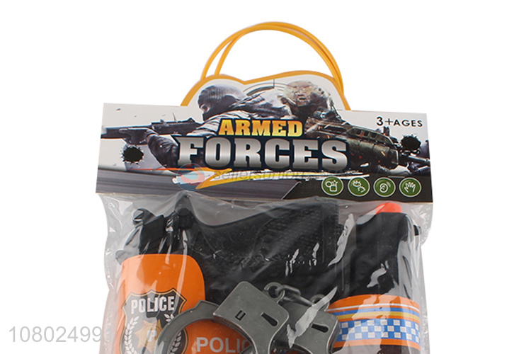 Most popular plastic kids police set soft bullet toys for sale