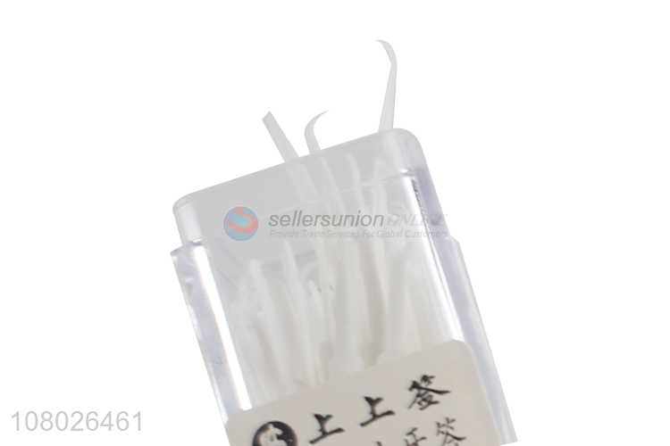 Latest imports private label disposable dental floss pick toothpicks