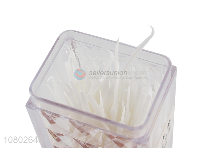 Latest imports private label disposable dental floss pick toothpicks