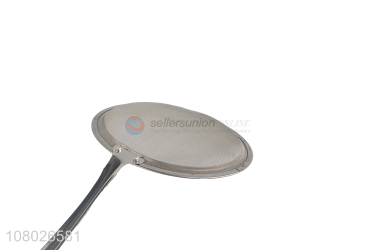 Yiwu market soybean milk strainer mesh oil strainer with long handle