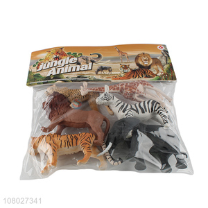 Good price wholesale multicolor wild animal model toy suit