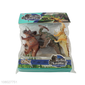 Hot sale multicolor boxed animal model set creative dinosaur toy