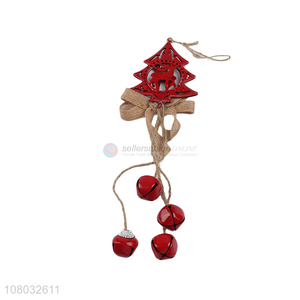 Low price red xmas tree shape hanging ornaments for christmas decoration